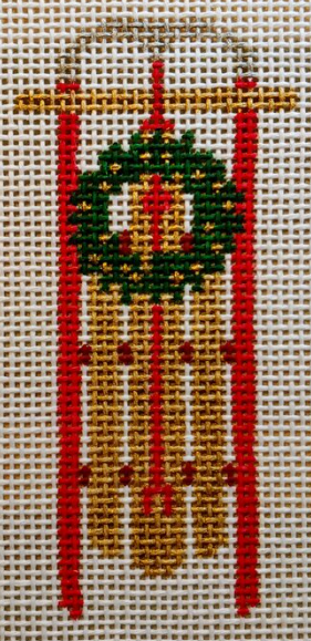 Sled with Wreath Ornament AF28