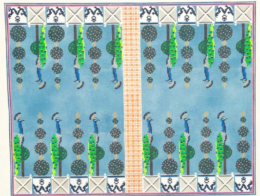 Peacock Topiary Backgammon Board AF99