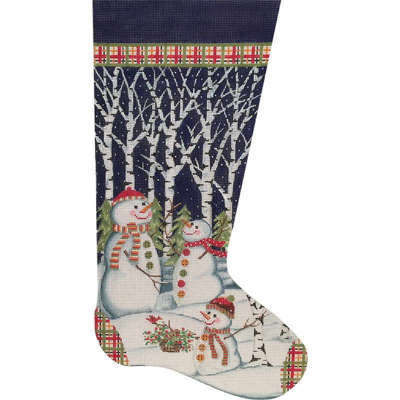Snowmen In Trees Stocking 2624