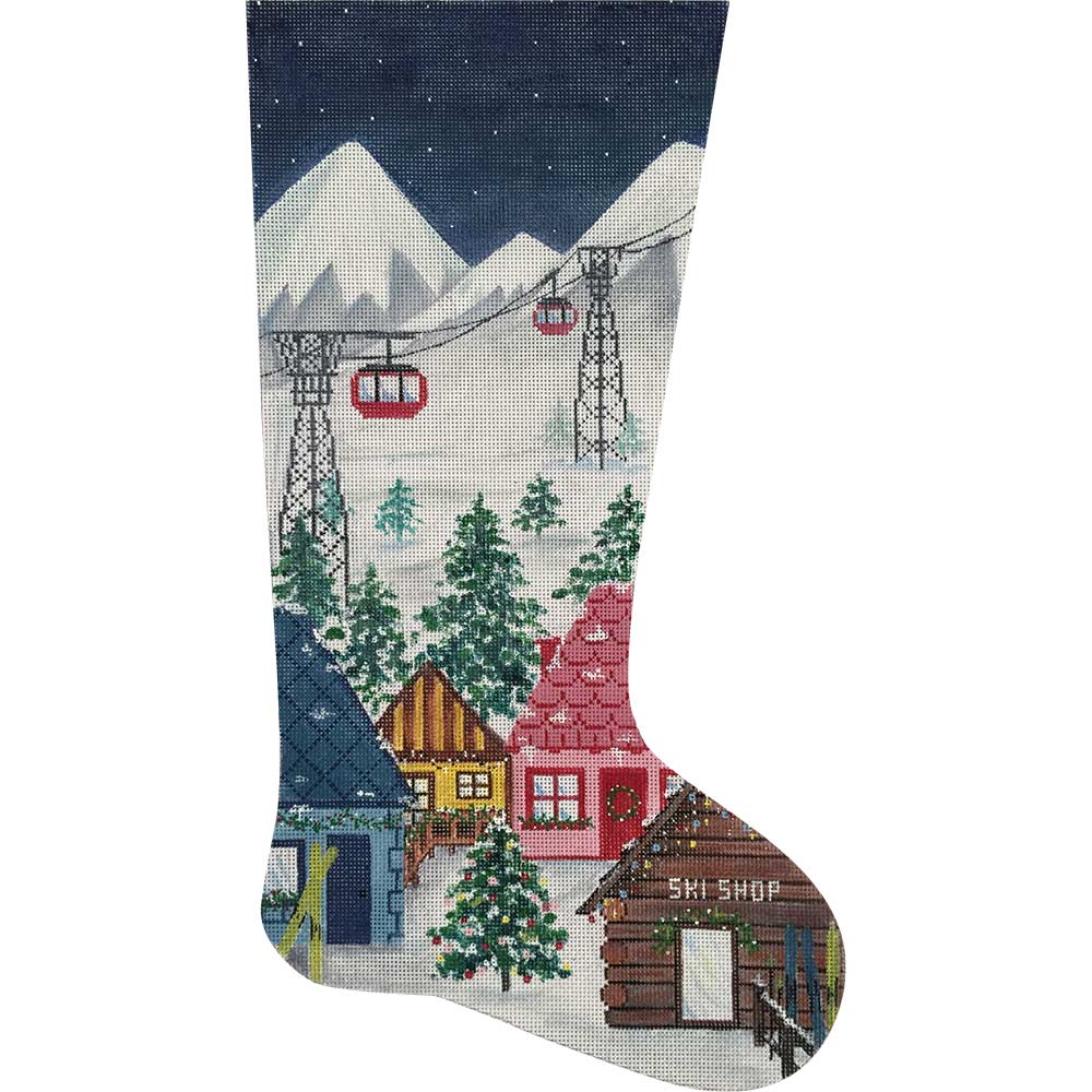 Ski Village Stocking 2827