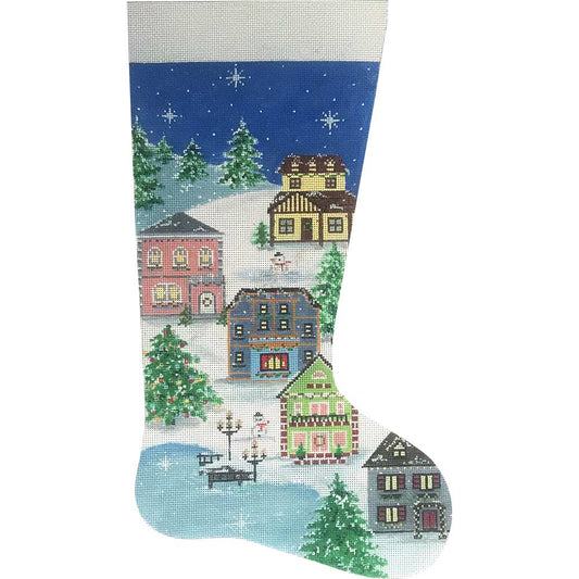 Winter Village Stocking 2845