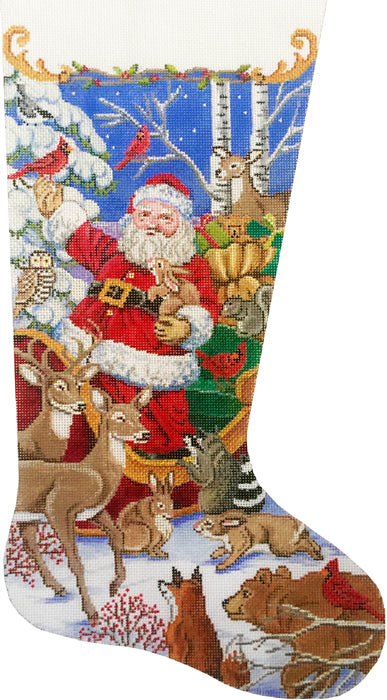 Santa’S Animal Gathering Stocking 2901