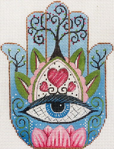 Hamsa Eye In Blue 2984