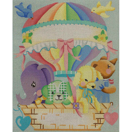 Hot Air Balloon Birth Announcement 3410