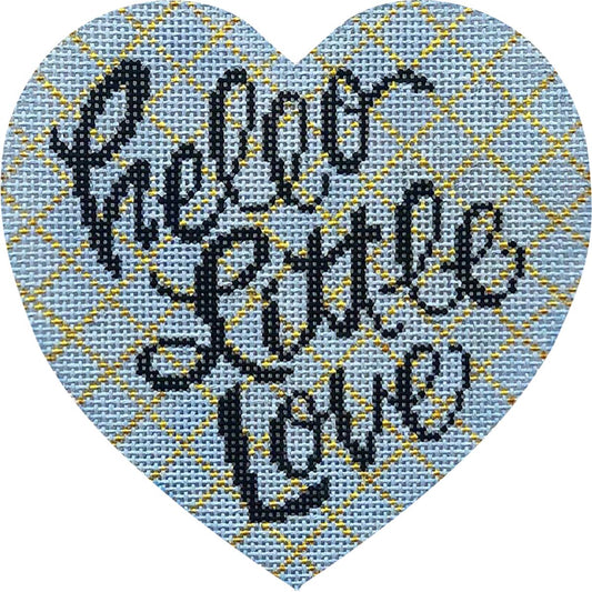 Hello Little Love Heart Blue 3754
