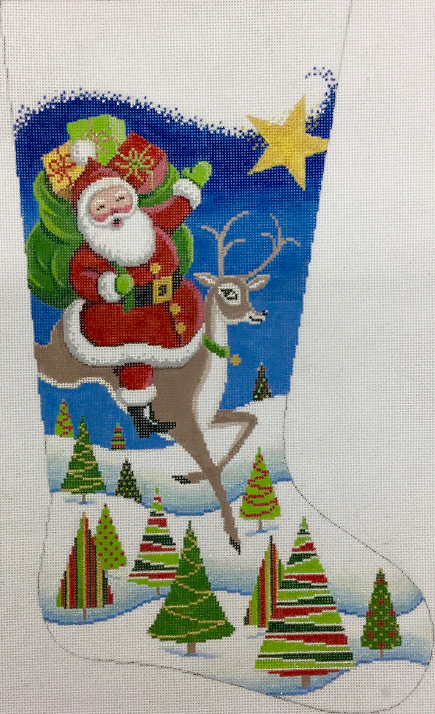 Santa On Reindeer 4183