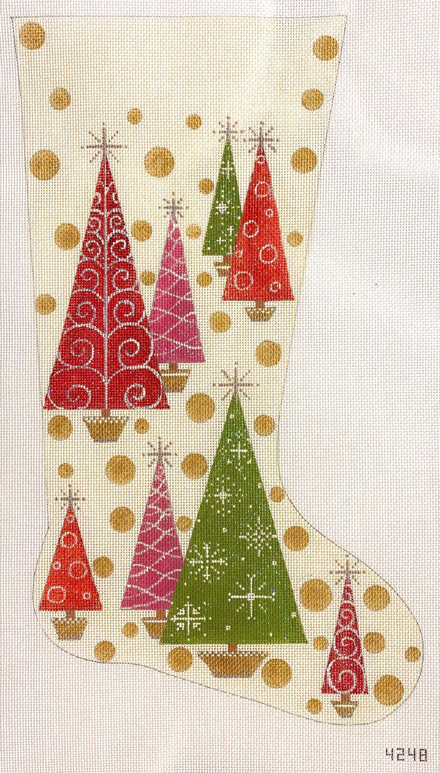 Christmas Trees & Polka Dots 4248