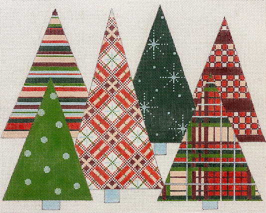 Patterned Christmas Trees 4278