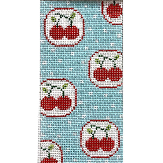 Cherries On Turquoise Eyeglass Case 4297