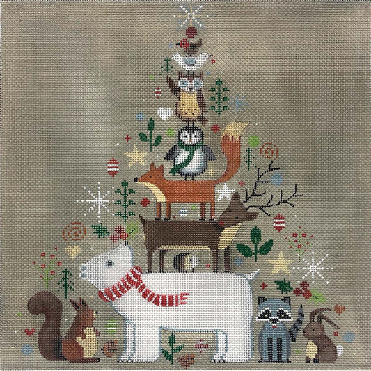 Stacked Animals Pillow 4339