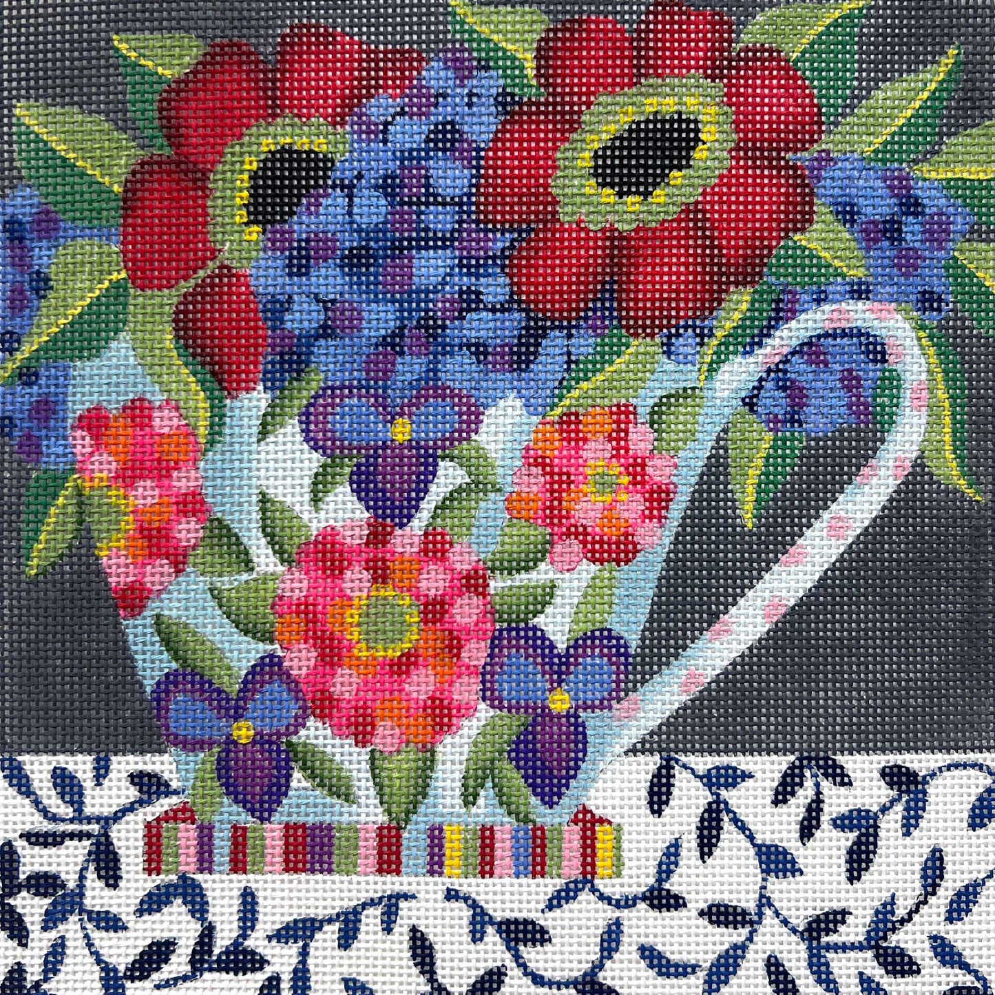 Floral Mug - Red Flowers 4561