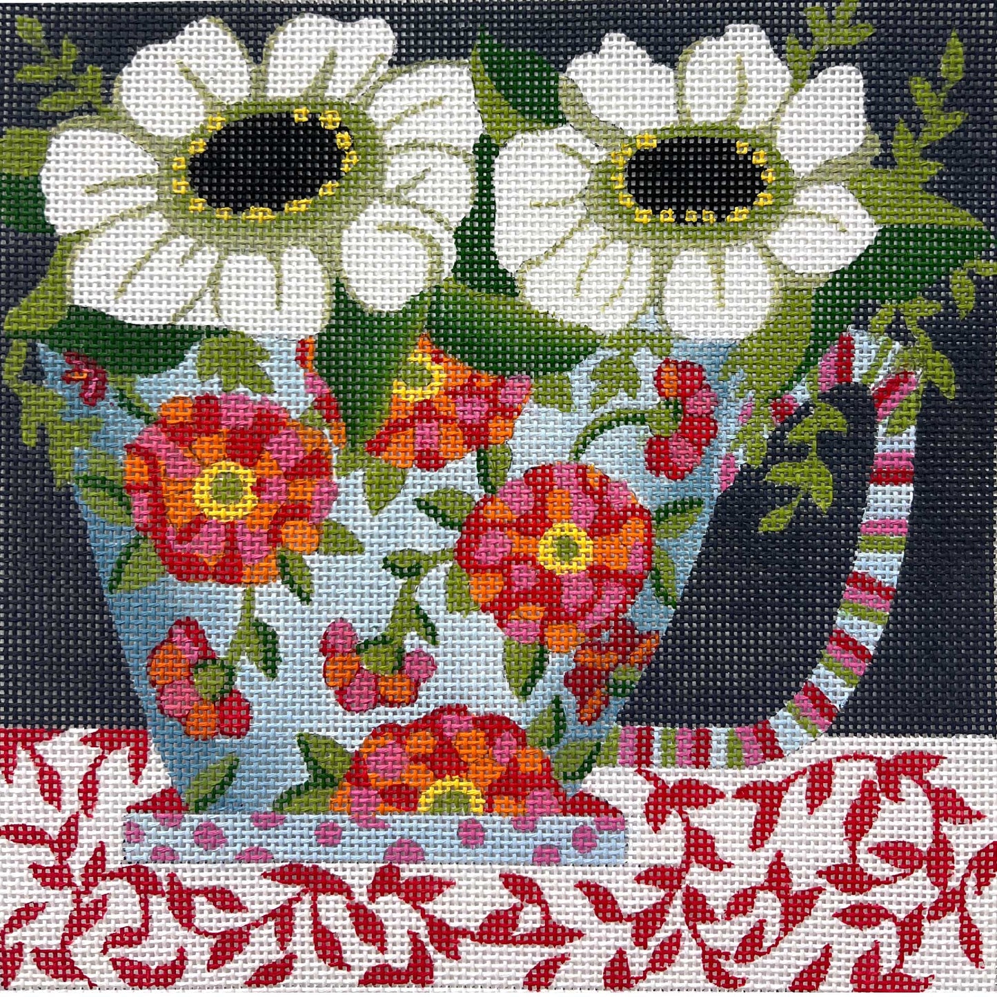 Floral Mug - White Flowers 4562