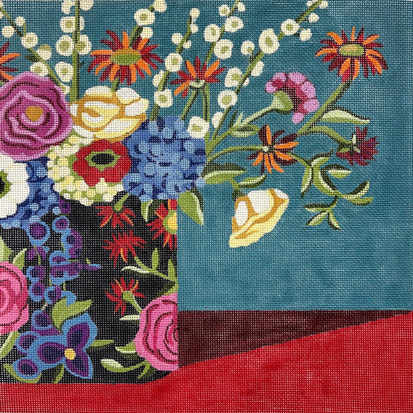 Flowers In Floral Vase 4567