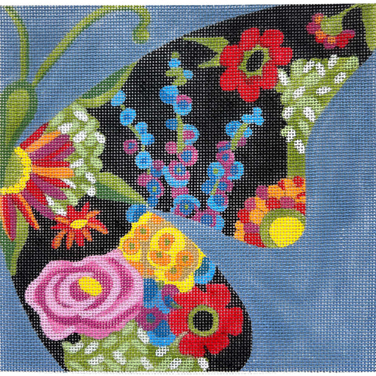 Small Half Butterfly - Blue 4717