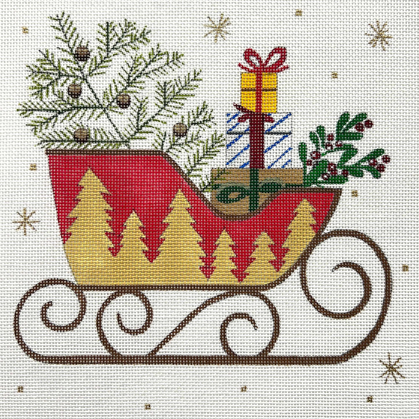 Sleigh With Gifts And Tree 4733