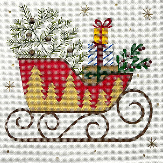Sleigh With Gifts And Tree 4733