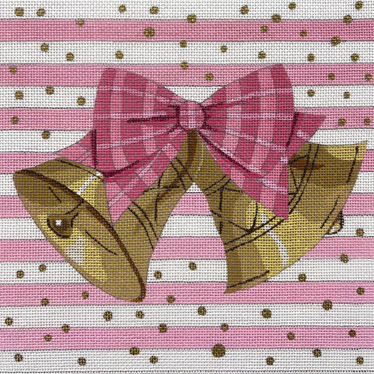 Bells With Pink Stripes 4736
