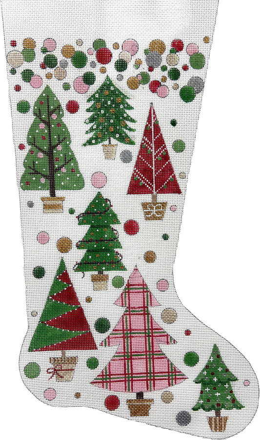Christmas Trees With Polka Dots Stkg. 4739