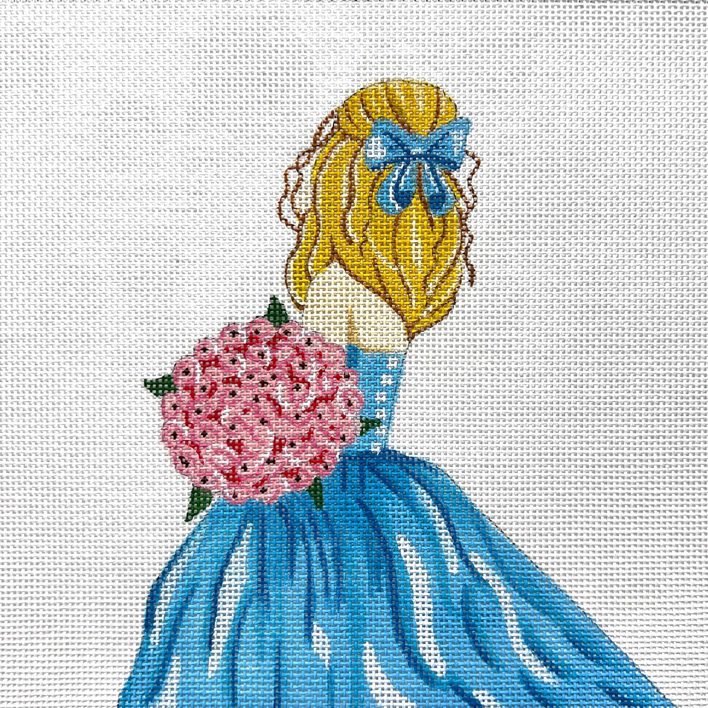 Pink Bouquet & Teal Dress 4742
