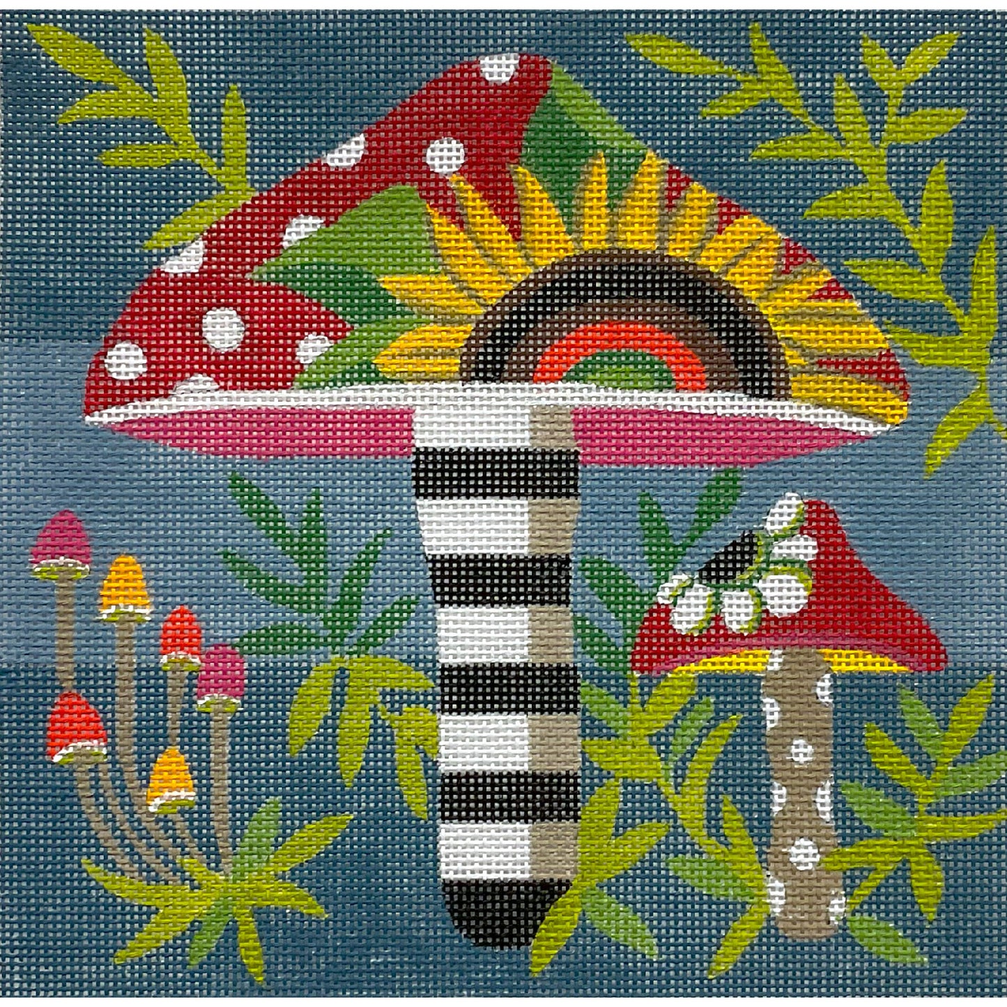 Sunflower Polka Dot Mushrooms 4796