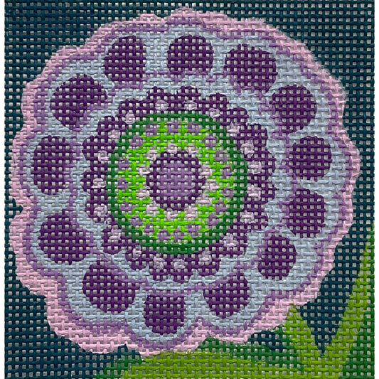 Patterned Purple Flower 4807