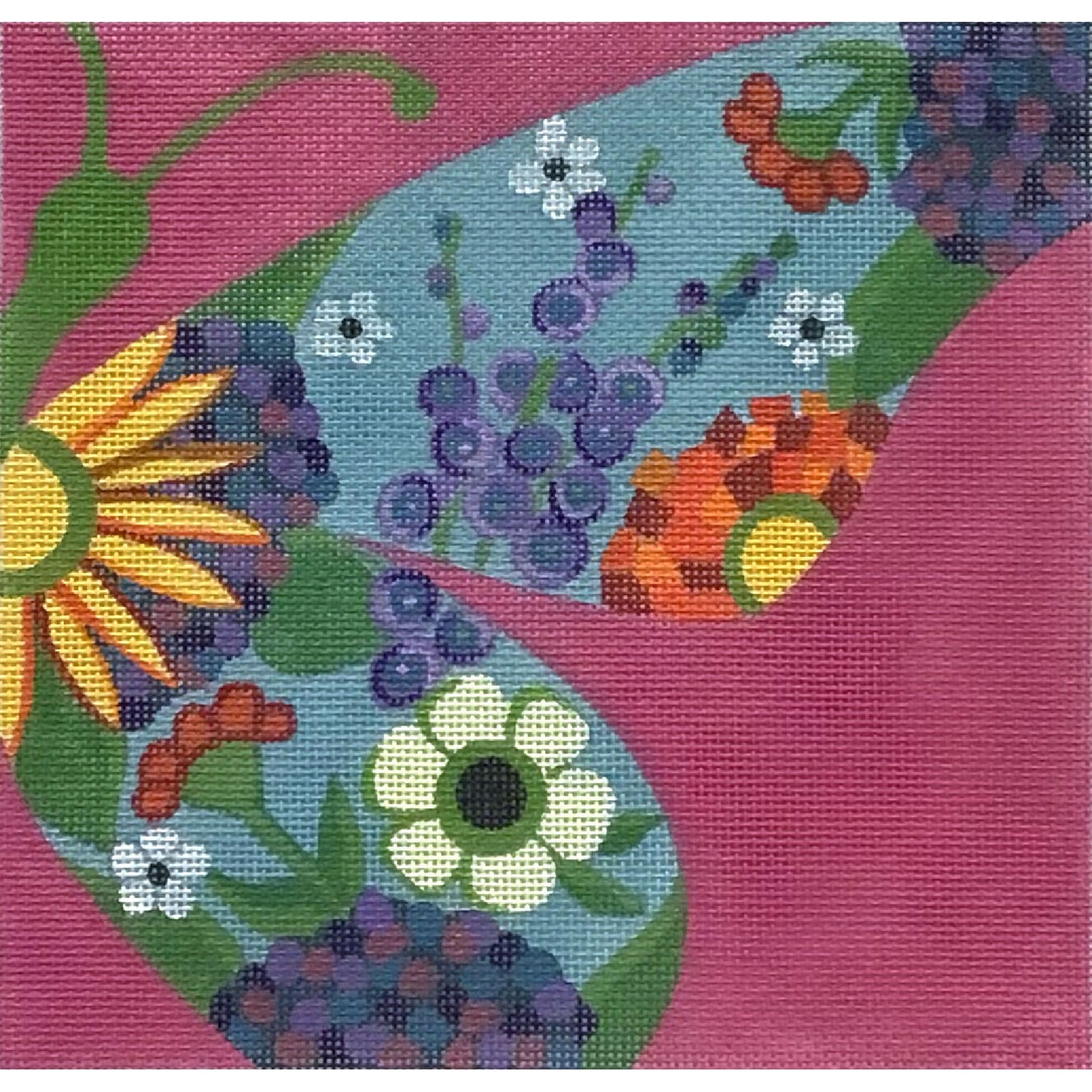Half Floral Butterfly - Pink 4849