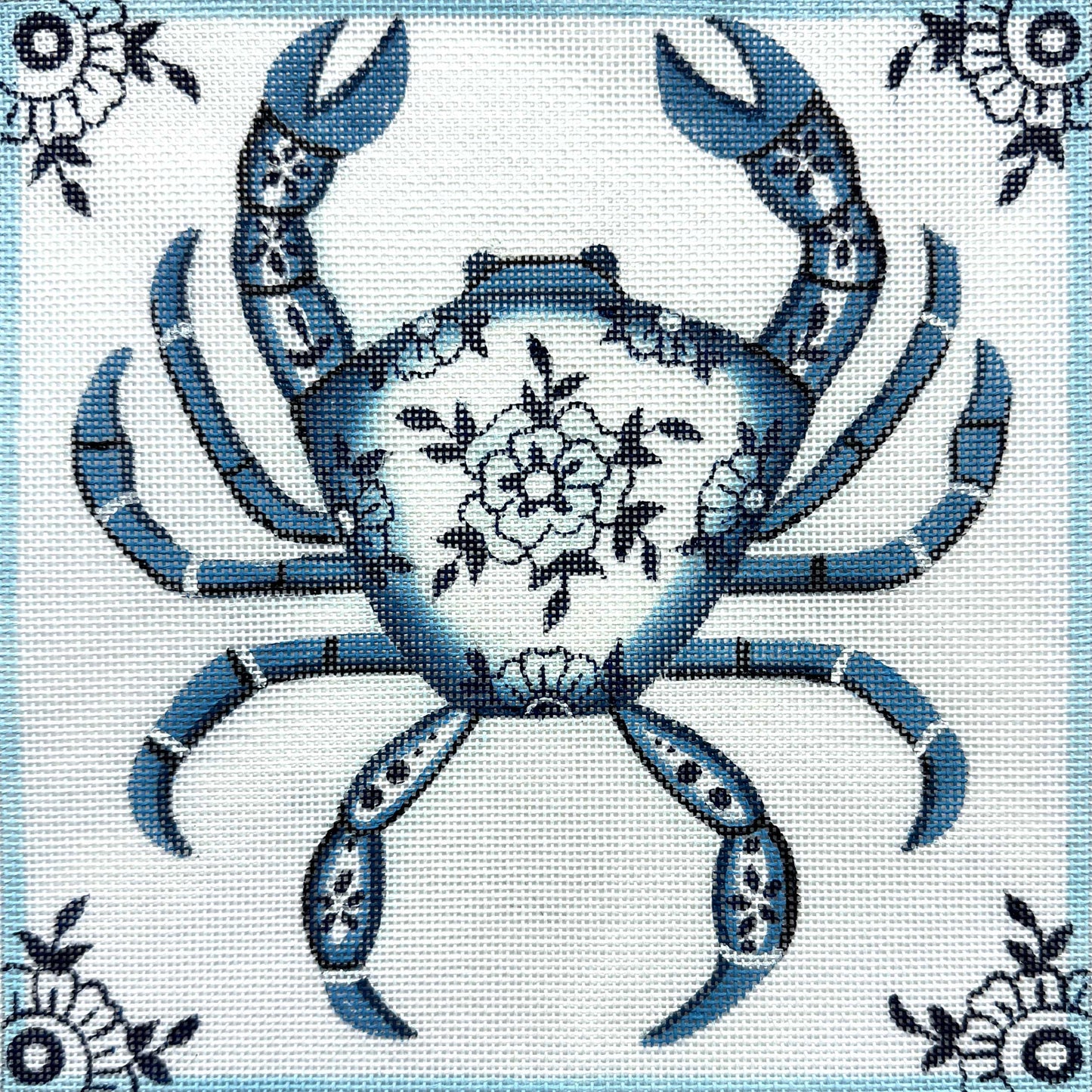 Blue Delft Crab 4892