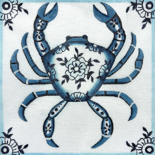 Blue Delft Crab 4892