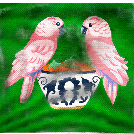 Pink Parakeet Pair 4911