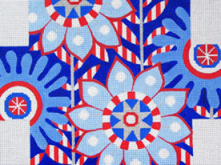 Red-White-Blue floral B-49
