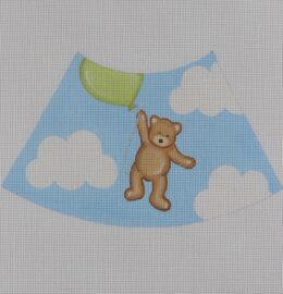 Flying High Teddy Night Light, Green with Light Kit  BB09