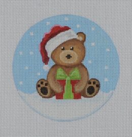 Brown Santa Bear with Present  BB13