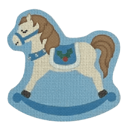 Holly Rocking Horse, Blue  BB15