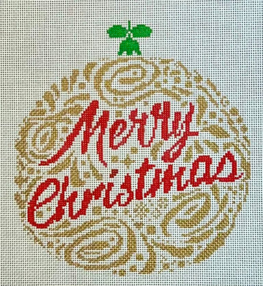 Merry Christmas Ornament - Gold BP-100