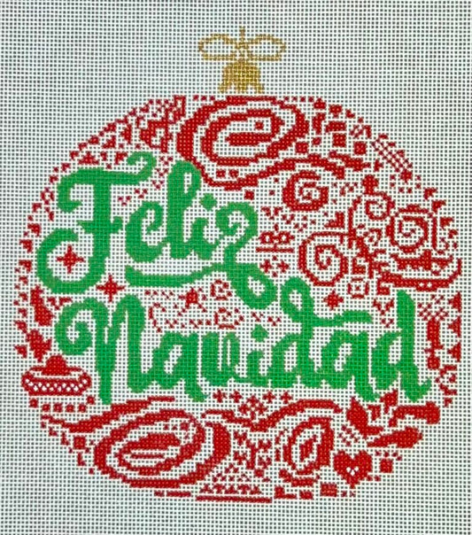 Feliz Navidad Ornament - Red BP-102