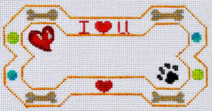 I Love You Bone Ornament BP-12