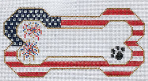 Patriotic Bone Ornament BP-16