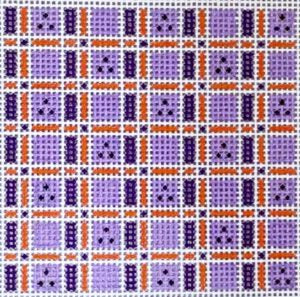 Purple and Orange Plaid Insert BP-94