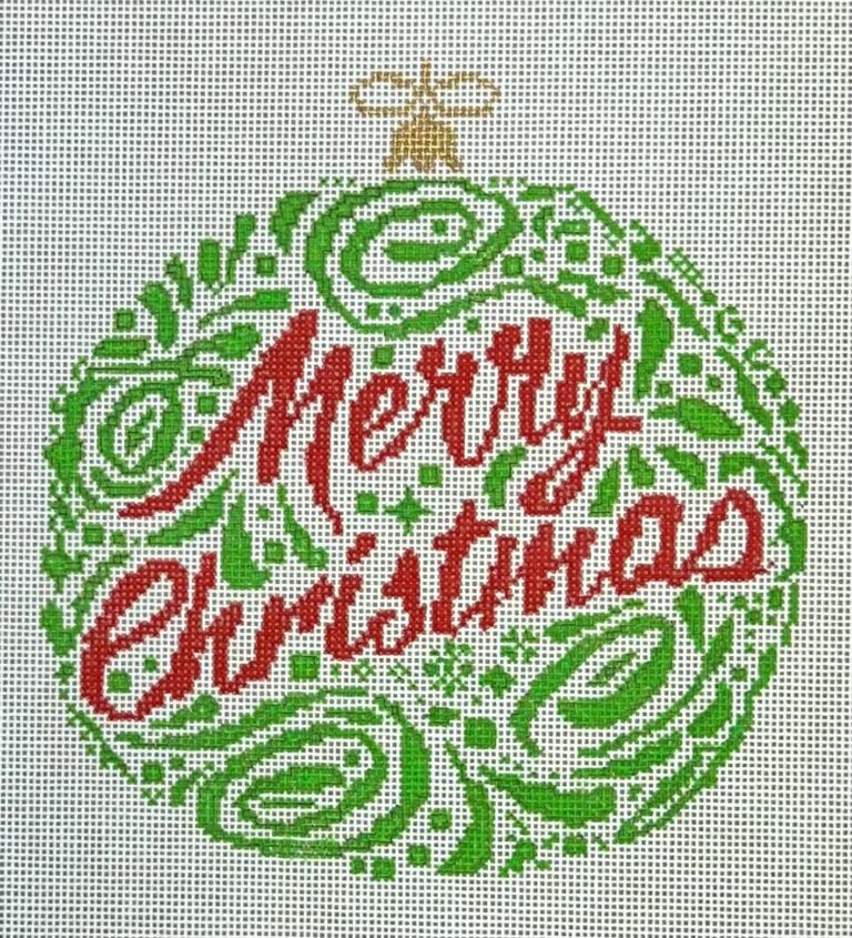 Merry Christmas Ornament - Green BP-98