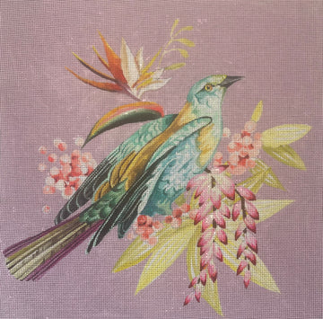 Bird with Lavender Background  AN533