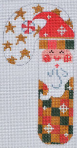 Red/Green Checkered Santa Candy Cane CH-100
