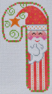 Checkered Santa Candy Cane CH-101