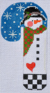 Black Hat Heart Snowman Candy Cane CH-106