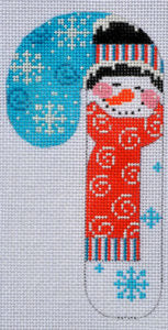 Striped Hat Snowman Candy Cane CH-109