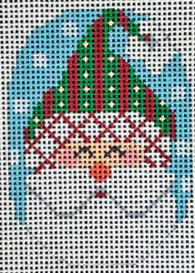 Santa Ornament - Hat with Stripes CH-1229