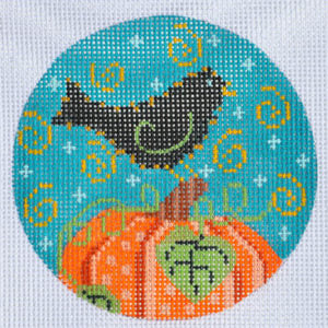 Pumpkin Crow Round CH-123