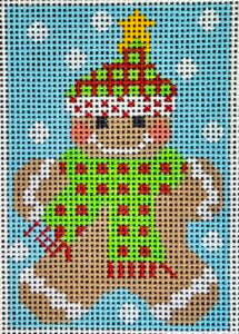 Gingerbread Ornament - Scarf with Dots CH-1230