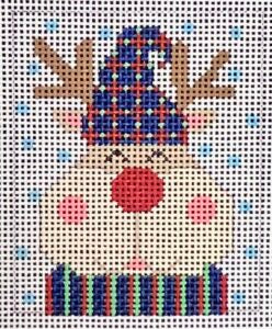 Reindeer Ornament - Blue  Hat CH-1249