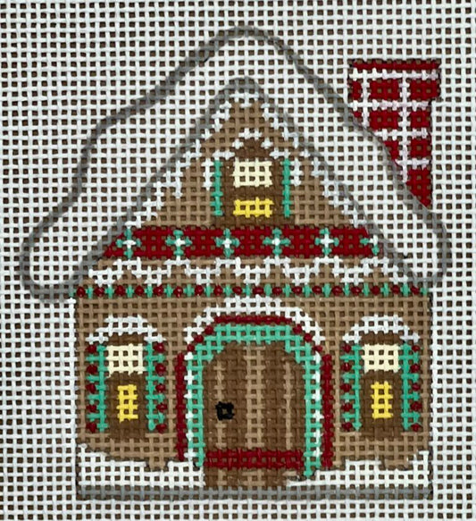 Gingerbread House Ornament -  Boxed Chimney CH-1258