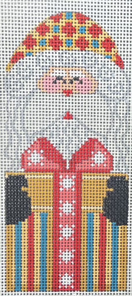 Santa with Gold Present CH-1284